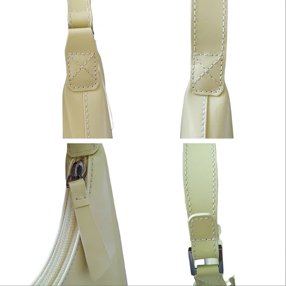 By Far Yellow Patent Leather Amber Small Handbag - Picture 11 of 16